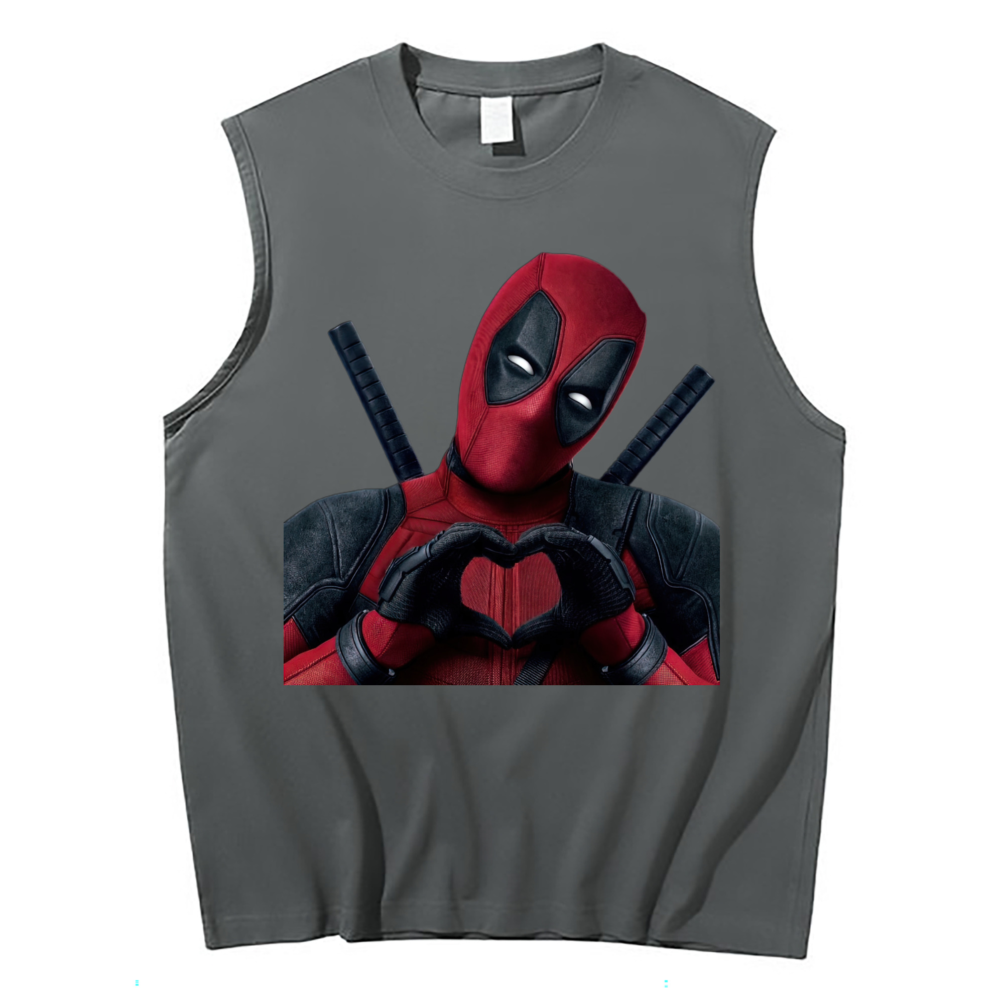 （画像用） Deadpool デッドプール コットン100％タンクトップ（フロントプリント）